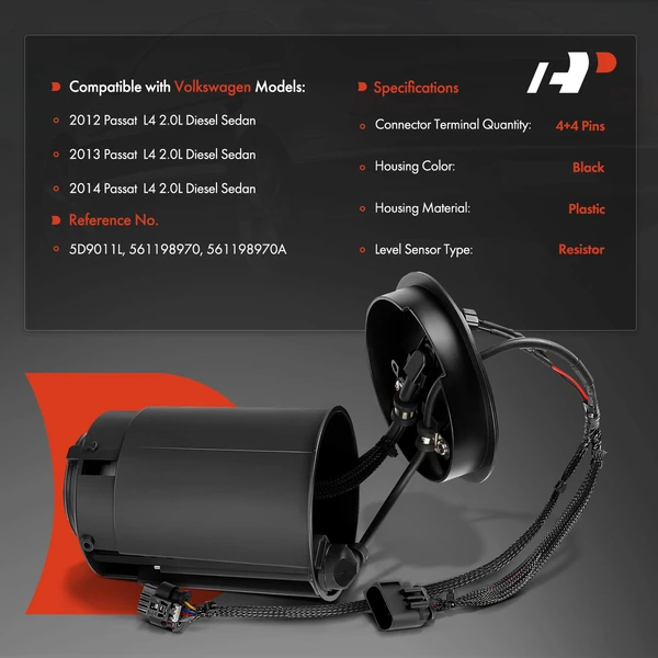 Diesel Exhaust Fluid (DEF) Heater for VW Volkswagen Passat 2012-2014