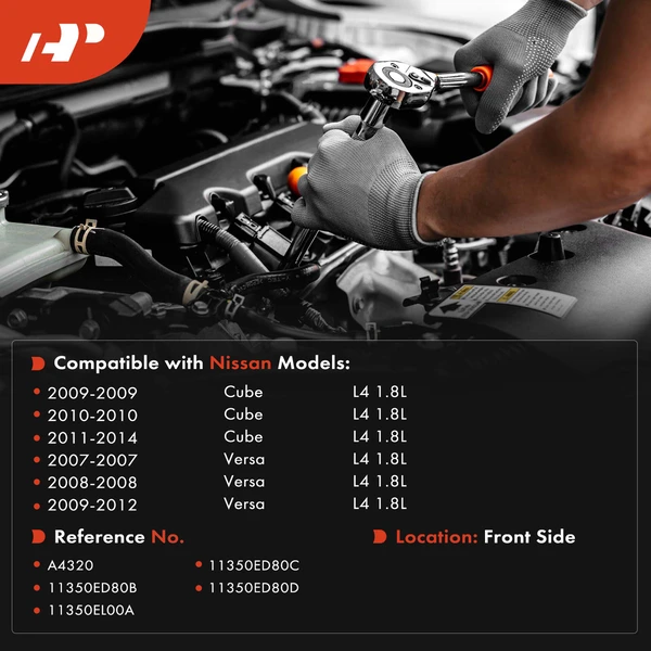 1-Pc Torque Strut Mount Front Side A-Premium APEM2172