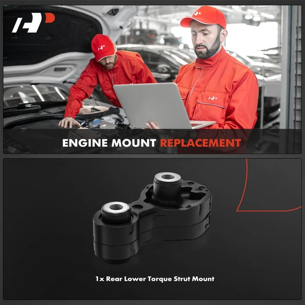 1-Pc Torque Strut Mount Rear Lower A-Premium APEM2065