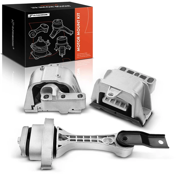3-Pc Engine Mount and Transmission Mount Kit Front & Rear A-Premium APEM007