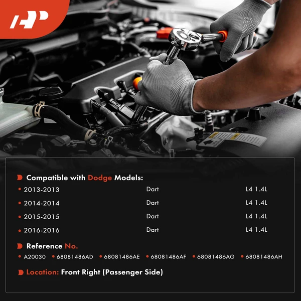 1-Pc Engine Motor Mount Front Right A-Premium APEM1837