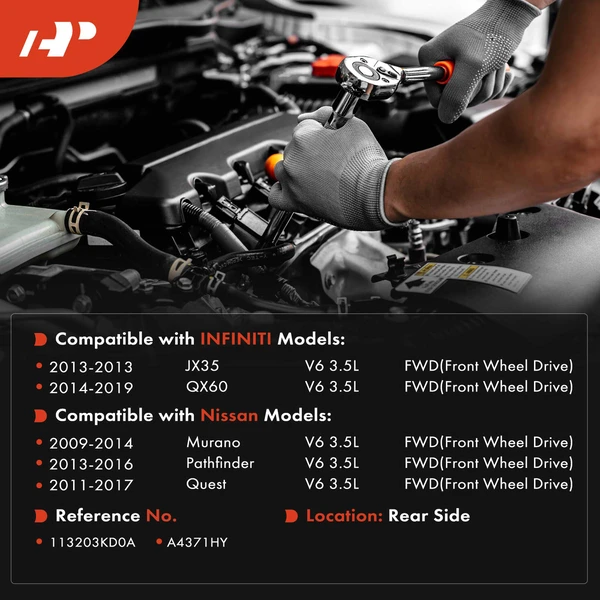 1-Pc Engine Motor Mount Rear Side A-Premium APEM1861