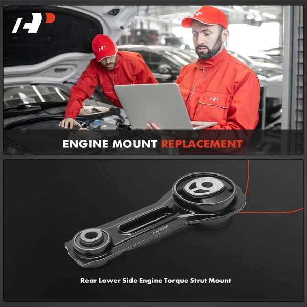 1-Pc Engine Torque Strut Mount Rear Lower A-Premium APEM1558