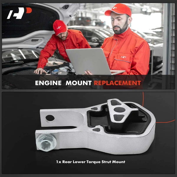 1-Pc Engine Torque Strut Mount Rear Lower A-Premium APEM1945