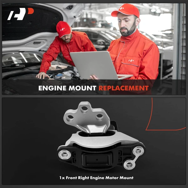 1-Pc Engine Mount Front Right Passenger Side A-Premium APEM1977