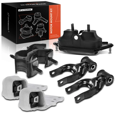 6pc Engine Mount and Transmission Mount Kit Front A-Premium APEM152