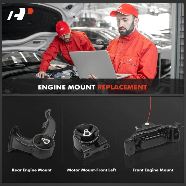 3-Pc Engine Mount Front & Rear A-Premium APEM253