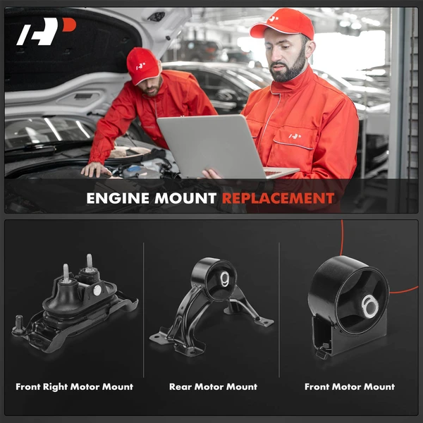 3-Pc Motor Mount Front & Rear A-Premium APEM254