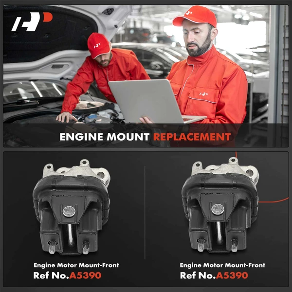 2-Pc Engine Motor Mount, Front, A-Premium APEM384