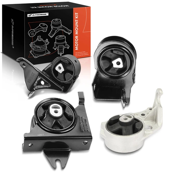 1996-2000 Dodge Grand Caravan 4-Pc Engine Mount and Transmission Mount Kit Front & Rear A-Premium APEM405