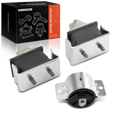 3 Pcs Engine Motor Mount & Transmission Mount