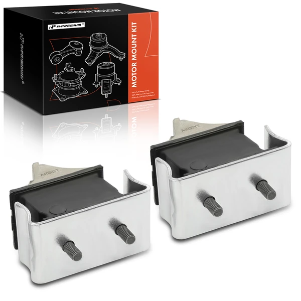 2-Pc Motor Mount, Front Left & Right, A-Premium APEM410