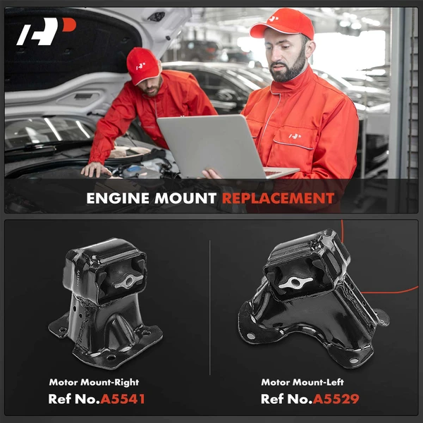 2-Pc Motor Mount Front A-Premium APEM419