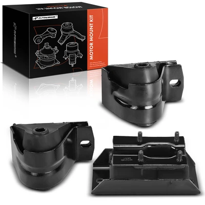 3 Pcs Engine Motor & Transmission Mount