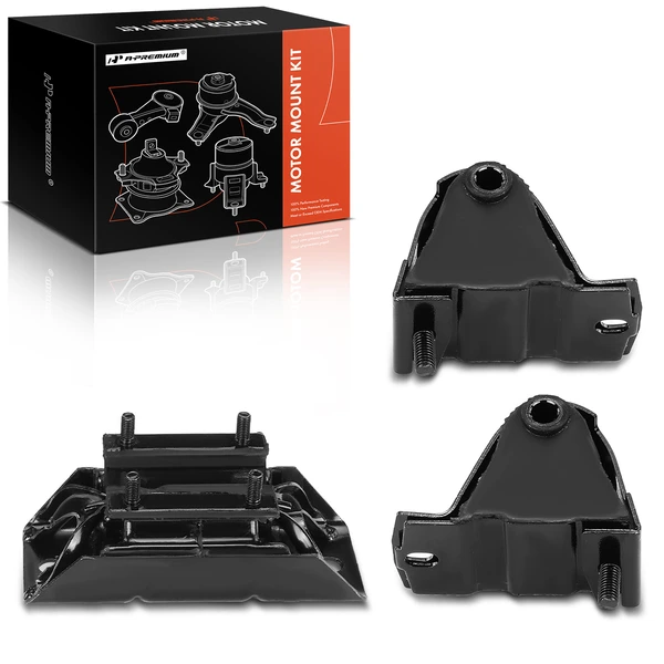 3 Pcs Automatic Engine Motor & Transmission Mount for 2000-2001 Jeep Cherokee