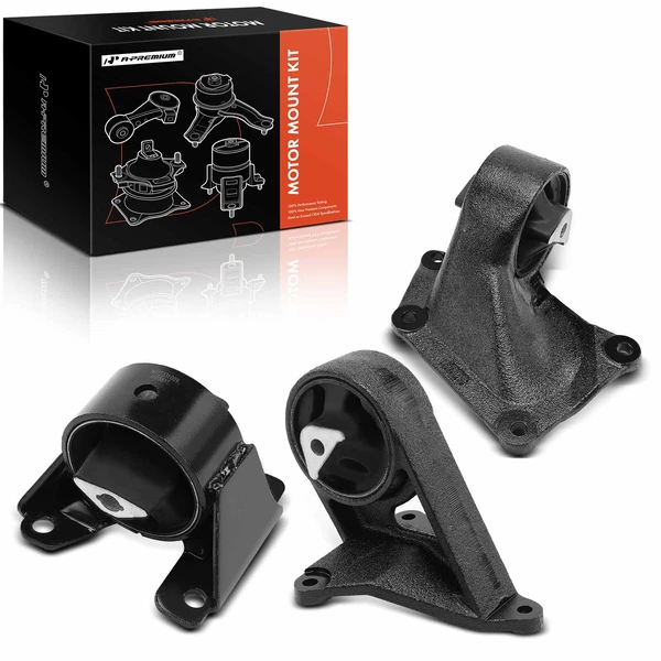 3-Pc Motor Mount + Transmission Mount, Front, A-Premium APEM993