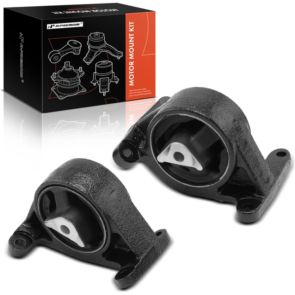 2-Pc Motor Mount, Front Left & Right, A-Premium APEM994