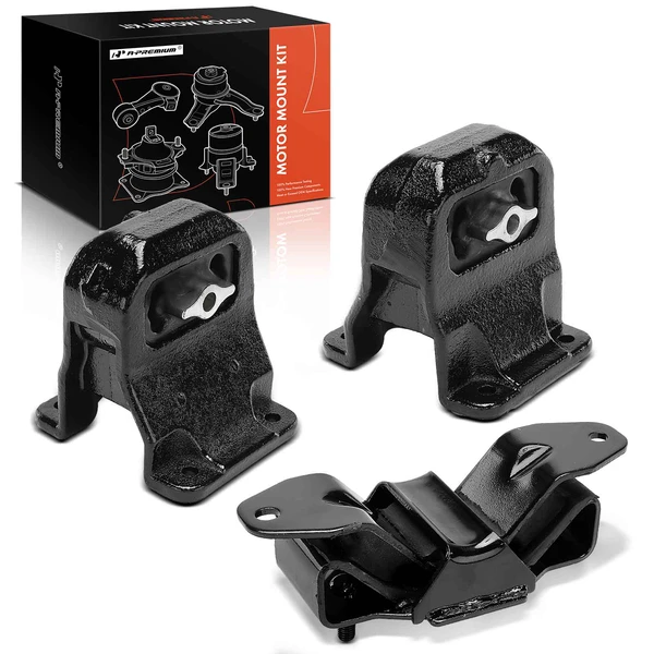 2003-2005 Dodge Ram 1500 3-Pc Engine Mount and Transmission Mount Kit Front Left & Front Right A-Premium APEM1253