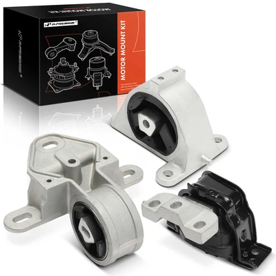 3 Pcs Engine Motor & Transmission Mount