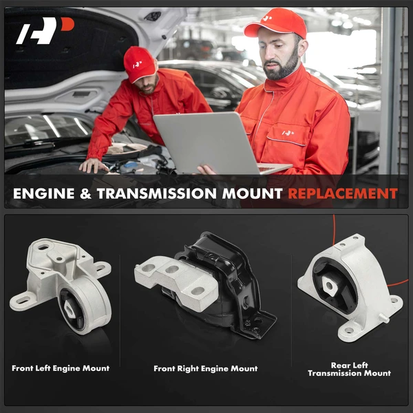 3-Pc Engine Mount + Transmission Mount, A-Premium APEM1264