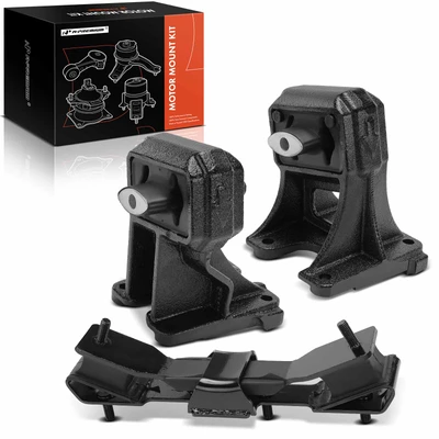 3 Pcs Engine Motor & Transmission Mount