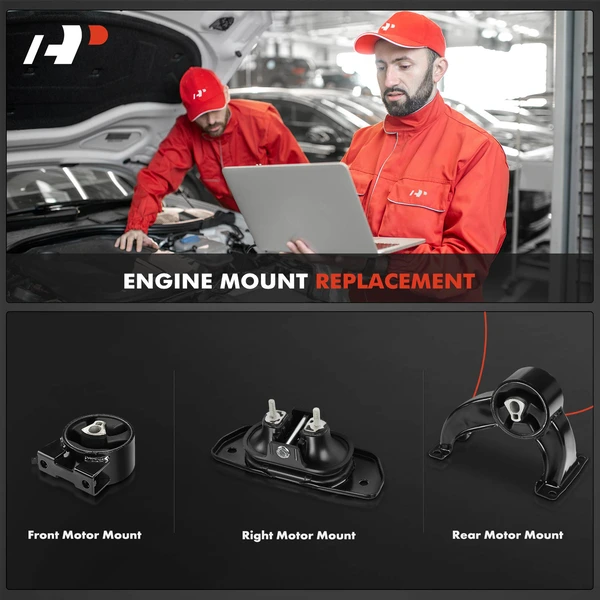 3-Pc Motor Mount, A-Premium APEM1277