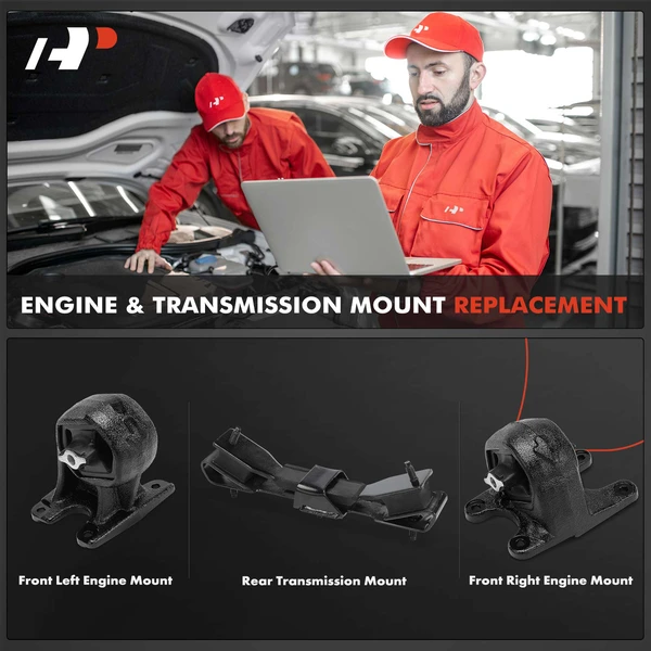 3-Pc Motor Mount + Transmission Mount, A-Premium APEM1280