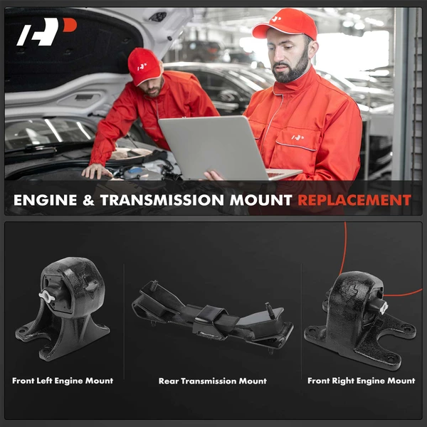 3-Pc Motor Mount + Transmission Mount, A-Premium APEM1281