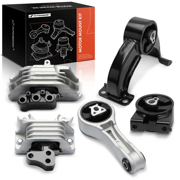 5-Pc Motor Mount + Transmission Mount + Engine Shock Mount, A-Premium APEM1287