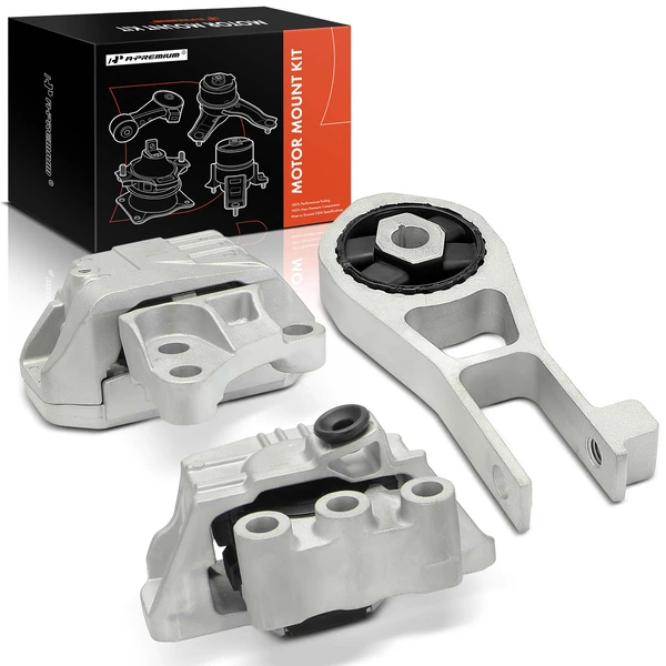 3-Pc Engine Motor + Torque Strut + Automatic Transmission Mount, A-Premium APEM1517