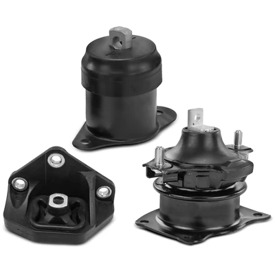 3 Pcs Engine Motor & Transmission Mount