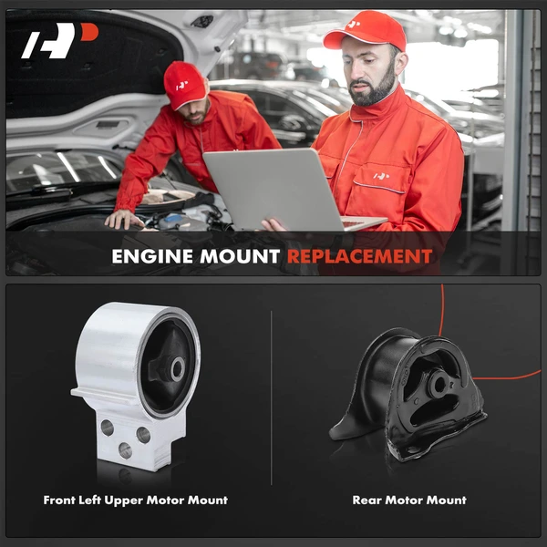 2-Pc Motor Mount Front & Rear A-Premium APEM227