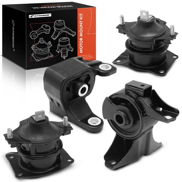 2010-2013 Acura MDX 4-Pc Engine Mount and Transmission Mount Kit Front & Rear A-Premium APEM295
