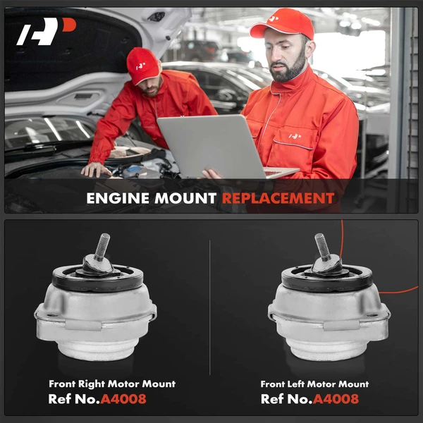 2-Pc Engine Motor Mount Front A-Premium APEM248