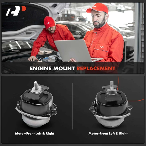 2-Pc Motor Mount, Front, A-Premium APEM300