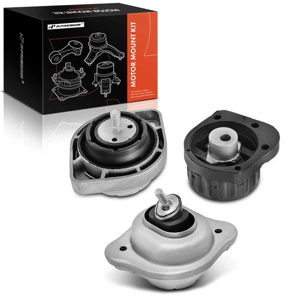 2004-2006 BMW X3 3-Pc Engine Mount and Transmission Mount Kit Front Left & Front Right A-Premium APEM301