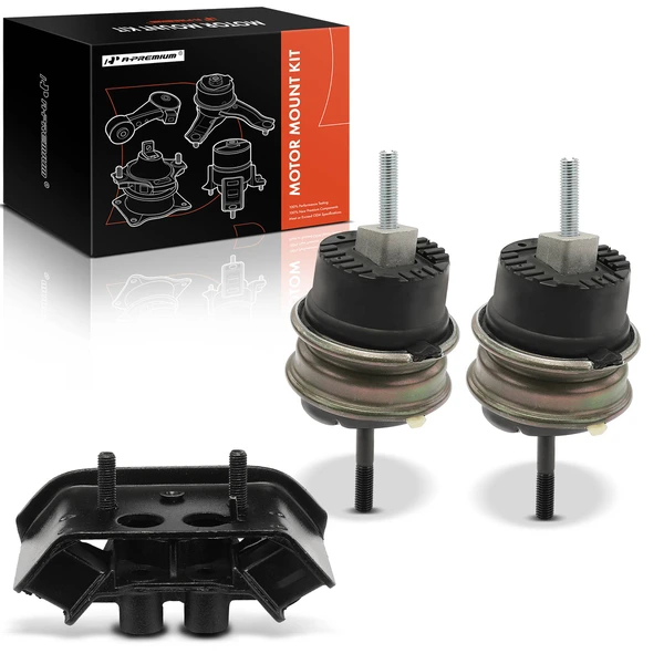 3-Pc Engine Mount and Transmission Mount Kit Front Left & Front Right A-Premium APEM485