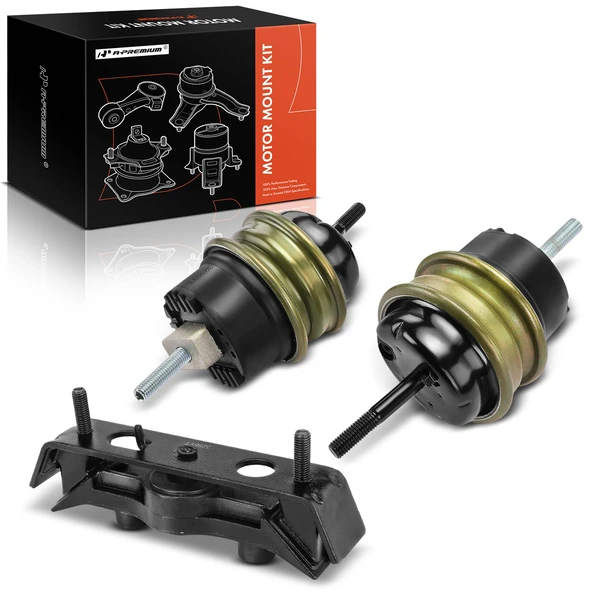 2010-2015 Chevrolet Camaro 3-Pc Engine Mount and Transmission Mount Kit Front Left & Front Right A-Premium APEM486