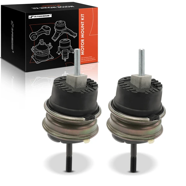 2-Pc Motor Mount, Front Left & Right, A-Premium APEM487