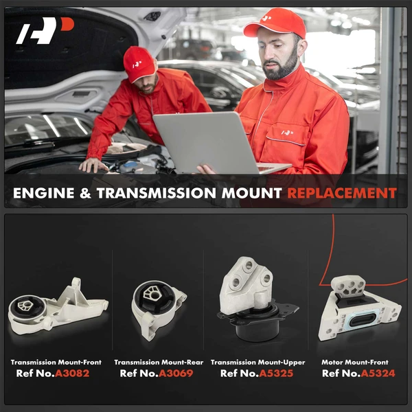 4-Pc Engine Mount and Transmission Mount Kit Front & Rear A-Premium APEM501