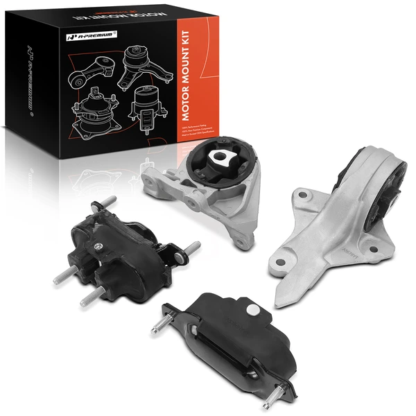 2006-2007 Chevrolet Malibu 4-Pc Engine Mount and Transmission Mount Kit Front & Rear & Center A-Premium APEM516