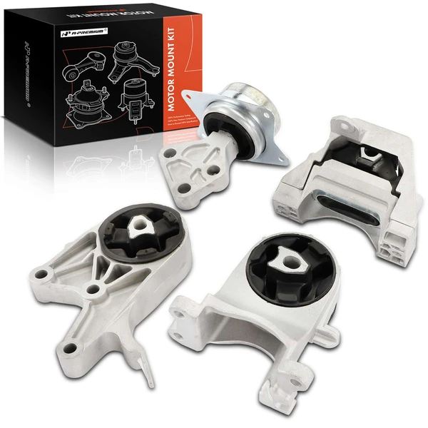 2009-2012 Chevrolet Malibu 4-Pc Engine Mount and Transmission Mount Kit Front & Rear A-Premium APEM519