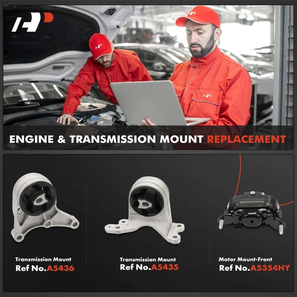 3-Pc Engine Mount and Transmission Mount Kit Front & Rear A-Premium APEM520