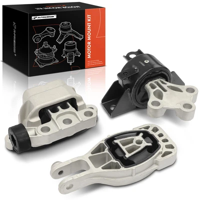 3 Pcs Engine Motor & Transmission Mount