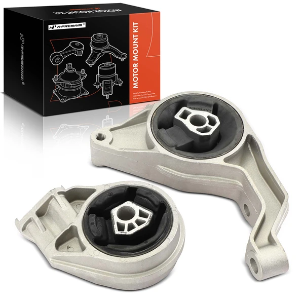 2-Pc Transmission Mount, Front & Rear, A-Premium APEM553
