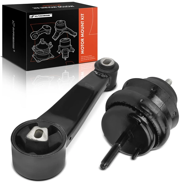 2-Pc Motor Mount + Torque Strut Mount, Front & Rear, A-Premium APEM1058