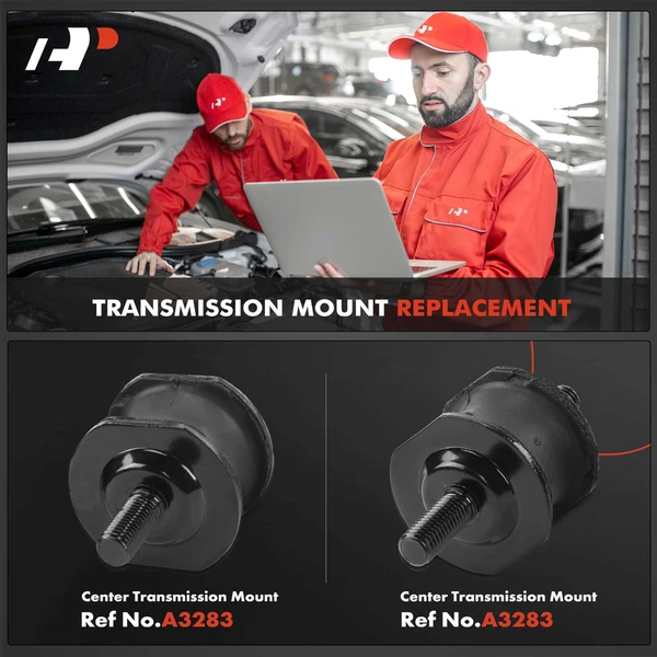 2-Pc Center Transmission Mount, Center, A-Premium APEM1064