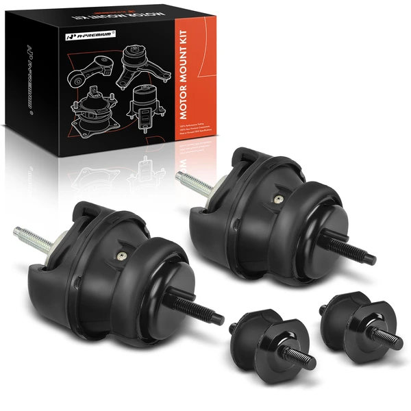 2008-2015 Cadillac CTS 4-Pc Engine Mount and Transmission Mount Kit Front & Center A-Premium APEM1065