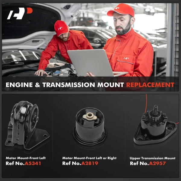 3-Pc Engine Mount and Transmission Mount Kit Front A-Premium APEM1070