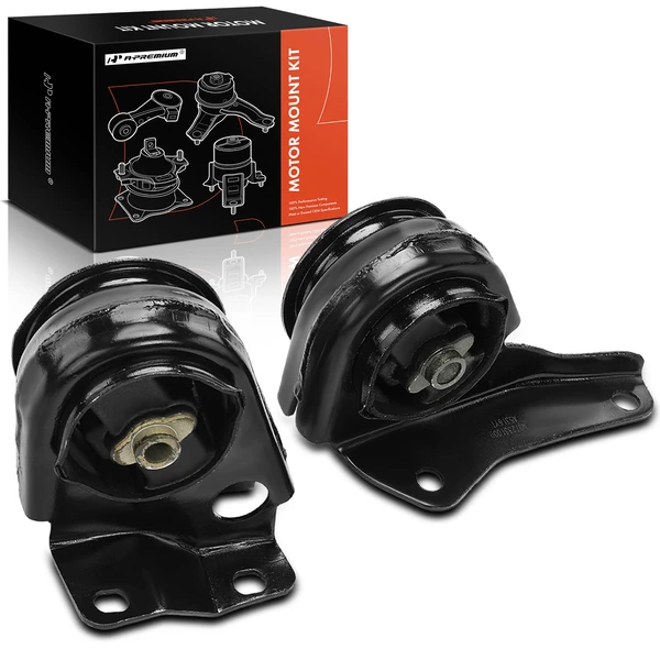 2-Pc Motor Mount, Front Left & Right, A-Premium APEM1072